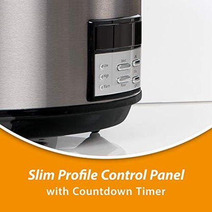 Crock-Pot 8 Quart Programmable Slow Cooker with Auto Warm YWWQ