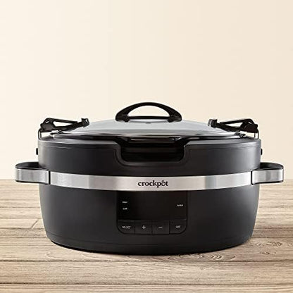 Crock-Pot Thermoshield 6 Quart Slow Cooker with Carry Handles 5Y2E