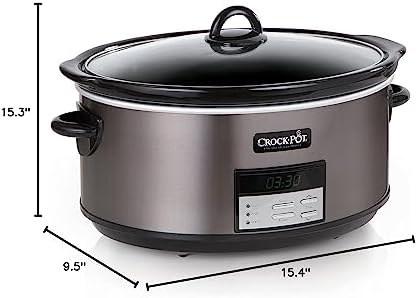 Crock-Pot 8 Quart Programmable Slow Cooker with Auto Warm YWWQ