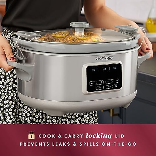 Crock-Pot 7 Quart Programmable Cook & Carry Slow Cooker W6JR