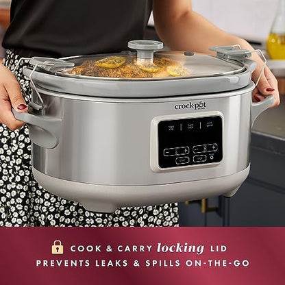 Crock-Pot 7 Quart Programmable Cook & Carry Slow Cooker W6JR