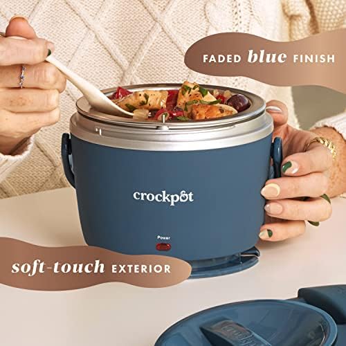 Crock-Pot Electric Lunch Box Food Warmer 20oz – Faded Blue 8FT5