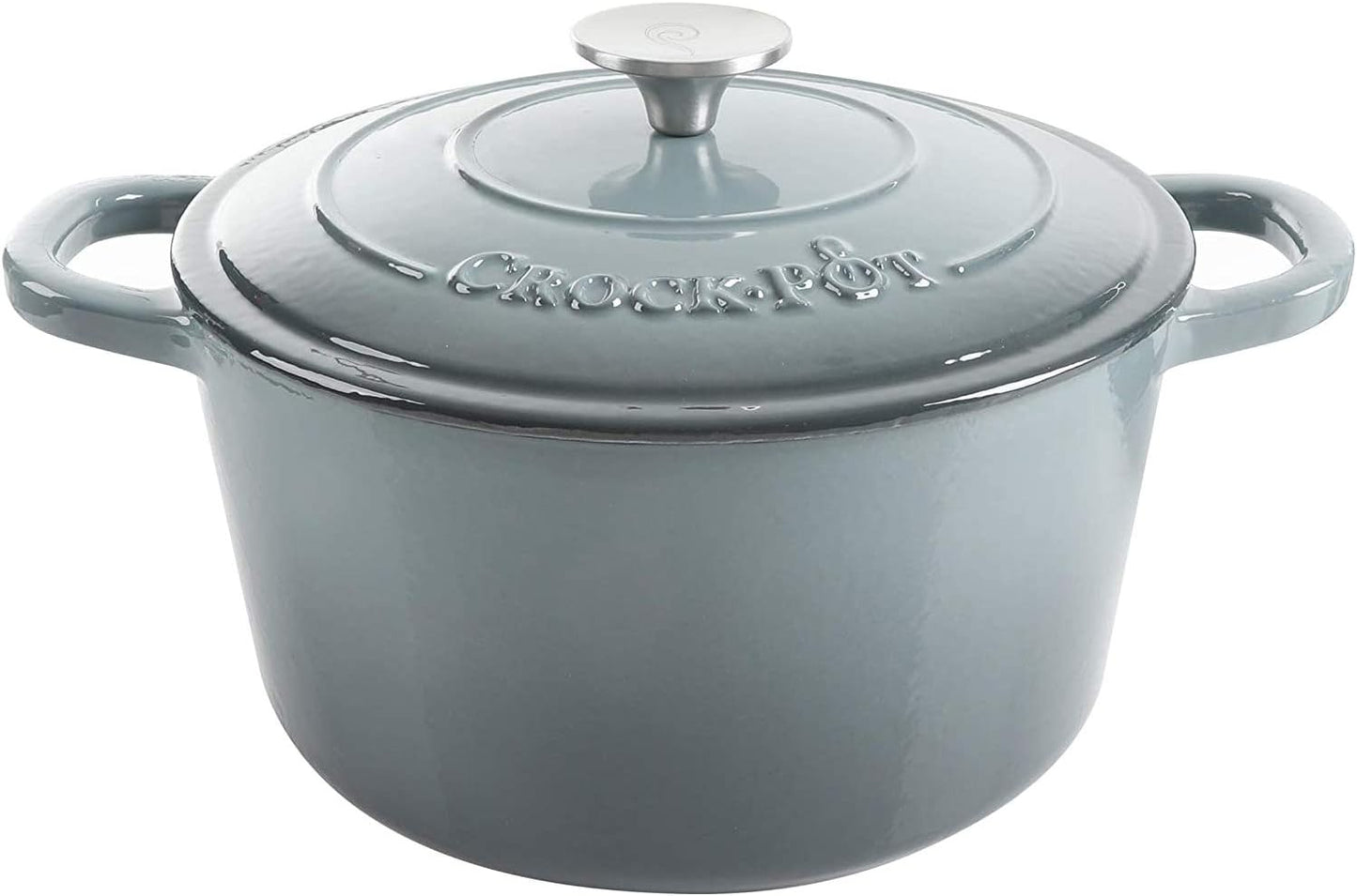 Crock-Pot 3 Quart Enameled Cast Iron Dutch Oven – Aqua QB41
